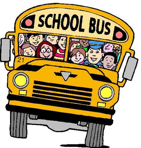 clipart of school bus filled with students